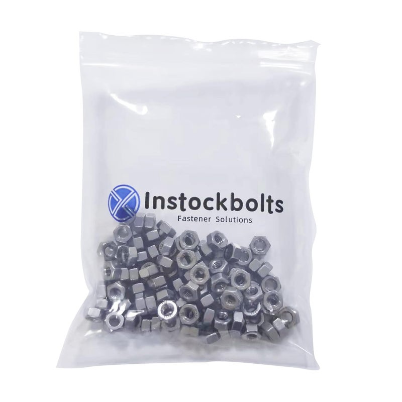 Instockbolts صواميل سداسية، 1/2"-13 من الفولاذ المقاوم للصدأ 304 (18-8) صمولة سداسية، 10 قطع - Image 5